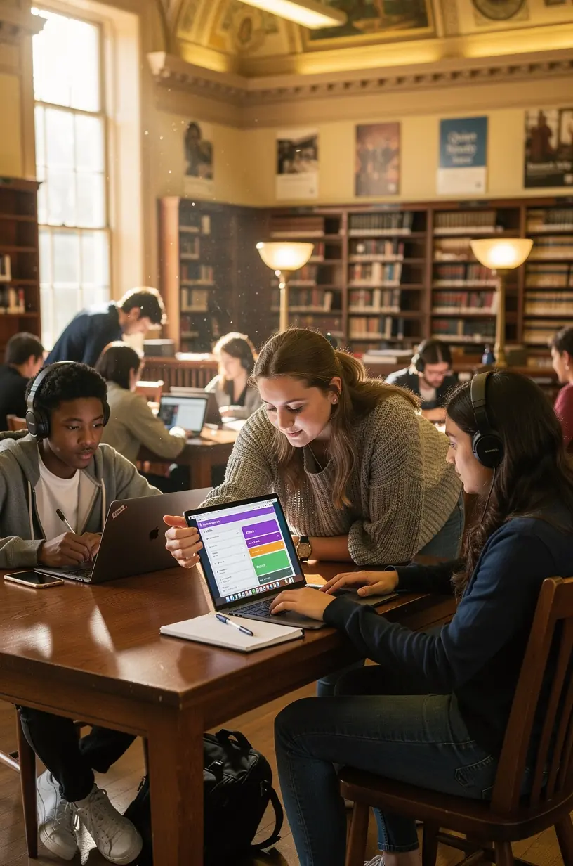 Person organizing a daily routine planner on a desk.