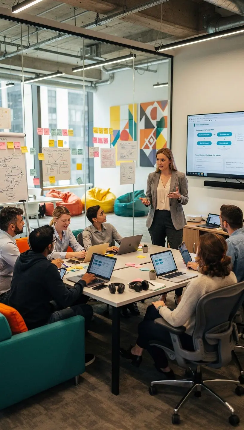 Team members engaging in effective communication strategies.